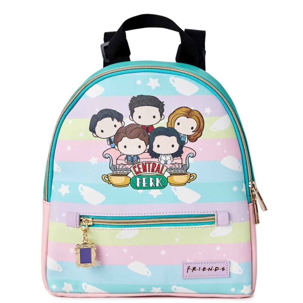 Friends Central Perk women's mini backpack multi-color NWT